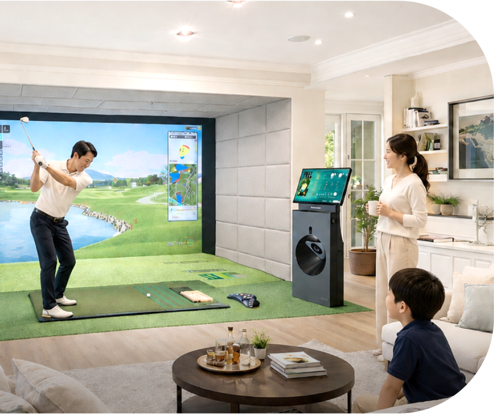 GOLFZON 個人宅シュミレーションゴルフ導入後