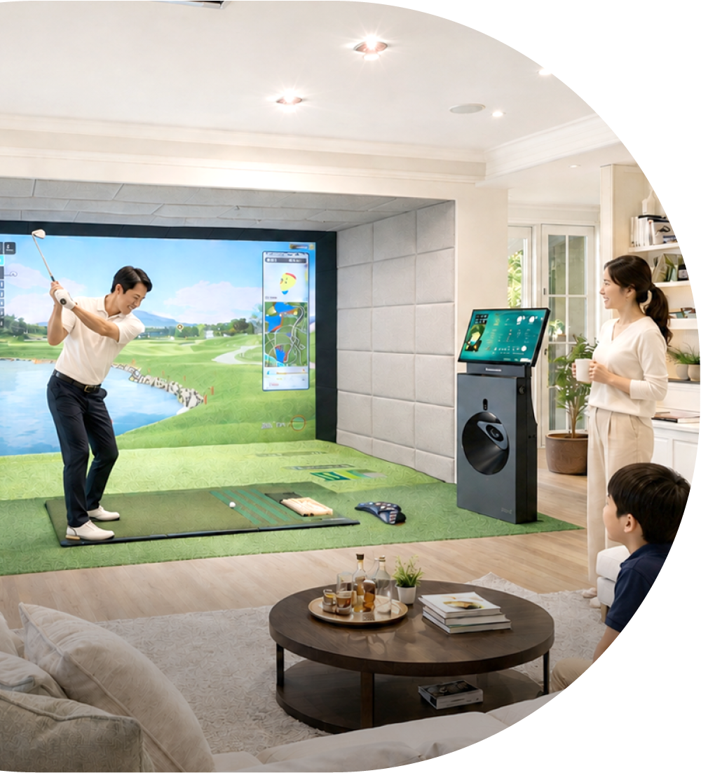 GOLFZON 個人宅シュミレーションゴルフ導入後