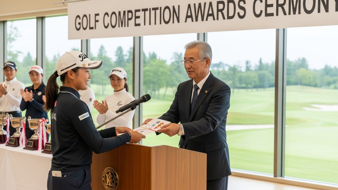 ゴルフコンペ表彰式イメージ