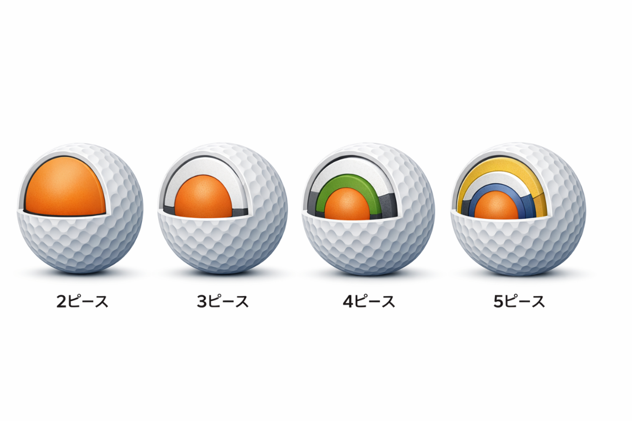 ゴルフボール階層構造イメージ画像
