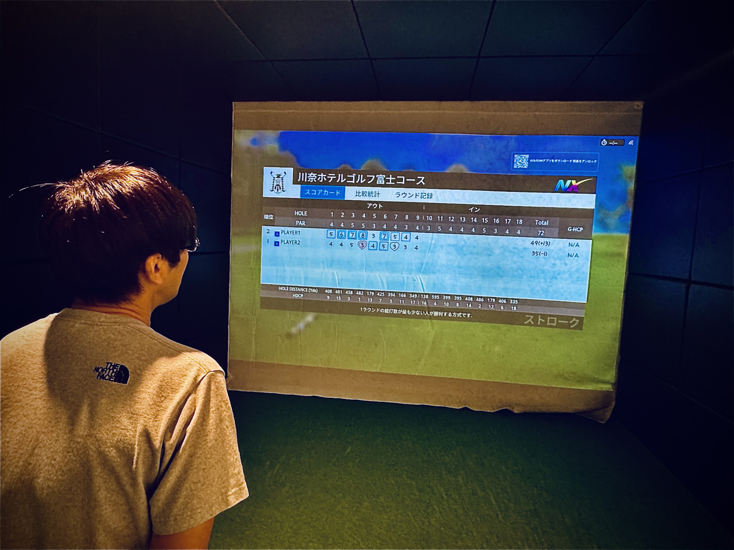 9ホールを終えた結果